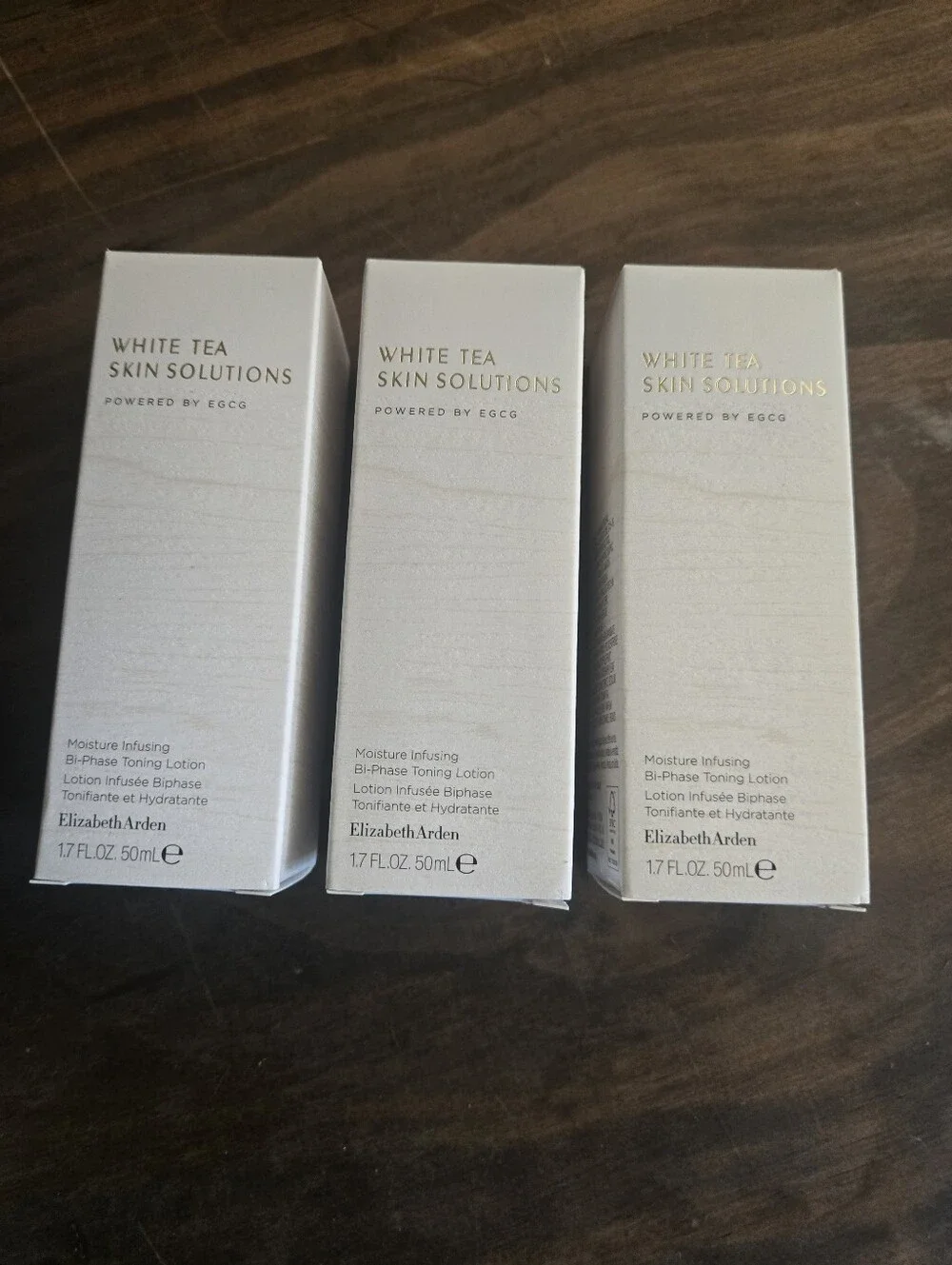 Set Of 3 Elizabeth Arden White Tea Skin Solutions Toning Lotion